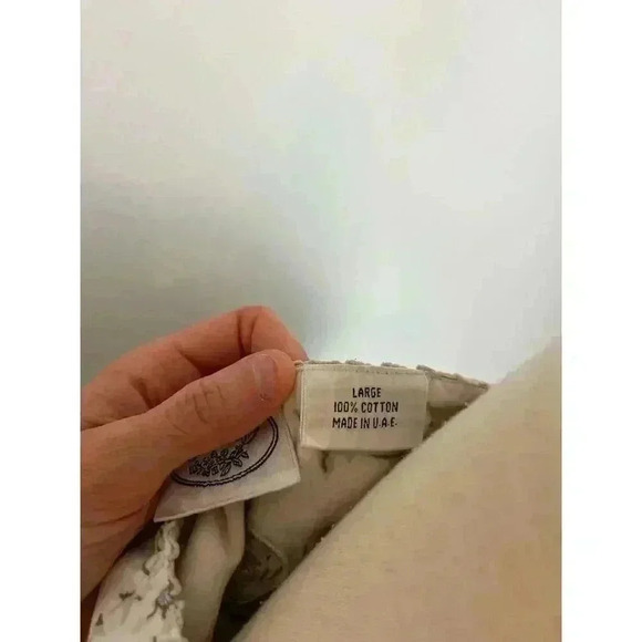 Vtg Laura Ashley Babydoll Ruffle Nightgown Floral Short Sleeve 100% Cotton L - Picture 10 of 15